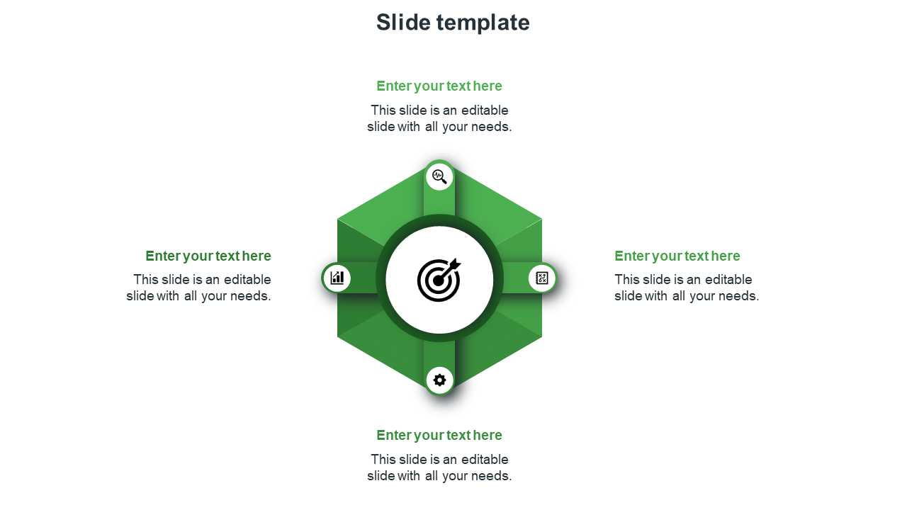 Free - Best Slide Template Presentation With Four Nodes